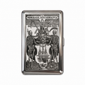No. 03 MEMENTO MORI Kartenetui aus bedrucktem Metall